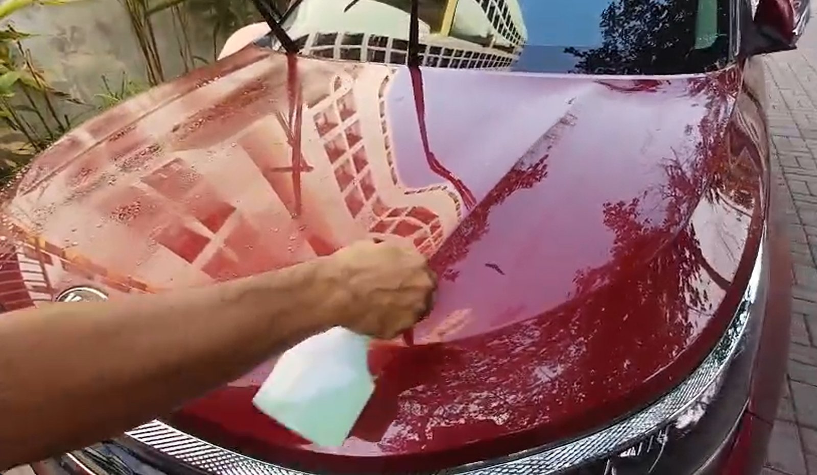 Wax polishing process